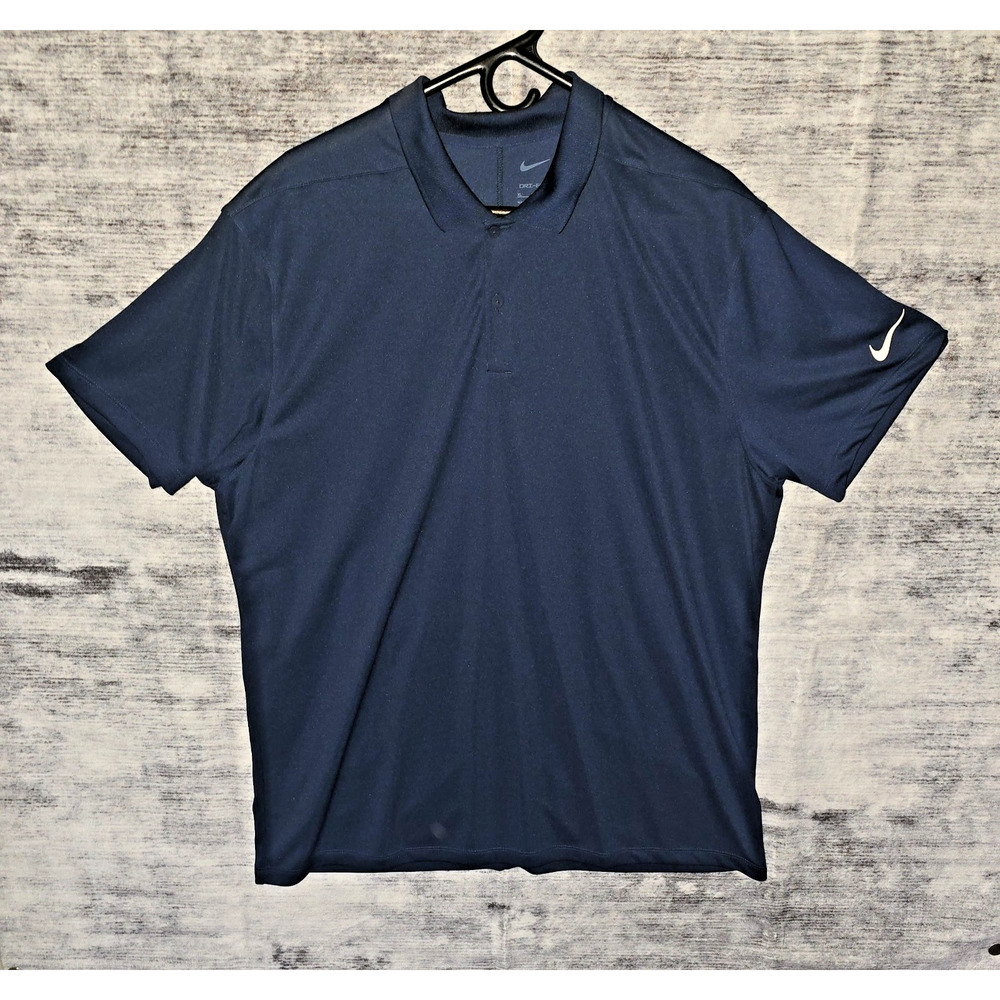 Nike Dri Fit Polo Mens Blue xl B0079